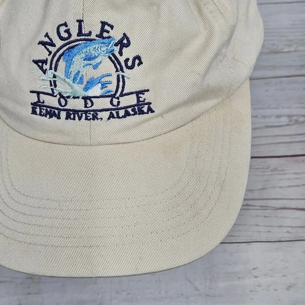 Richardson Anglers Lodge Kenai River Alaska Fishing Baseball Cap Men's